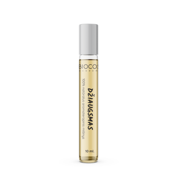 "Džiaugsmas" Aromaterapinis tepamas mišinys roletėje 10 ml. "Džiaugsmas" Aromaterapinis tepamas mišinys roletėje 10 ml.