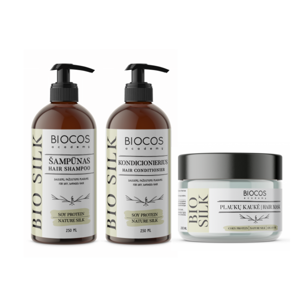 BIO SILK kasdieninės priežiūros rinkinys plaukams BIO SILK kasdieninės priežiūros rinkinys plaukams